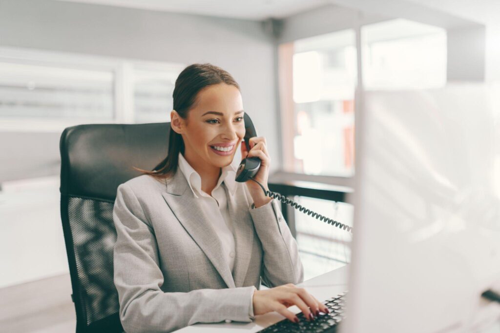 Young female executive assistant